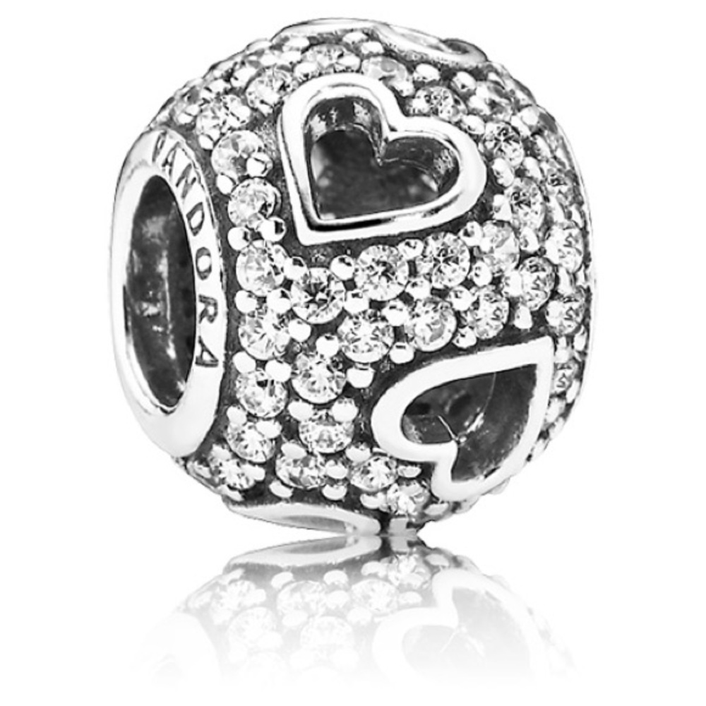 Pandora Tumbling Hearts charm
